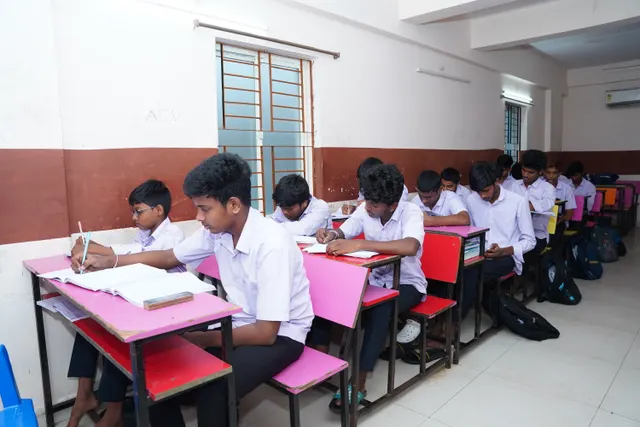 Students during class