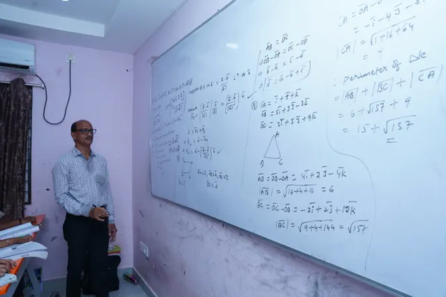 Teaching at the whiteboard