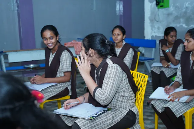 Students during a lesson