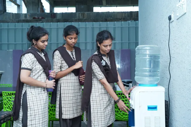 Drinking water on campus