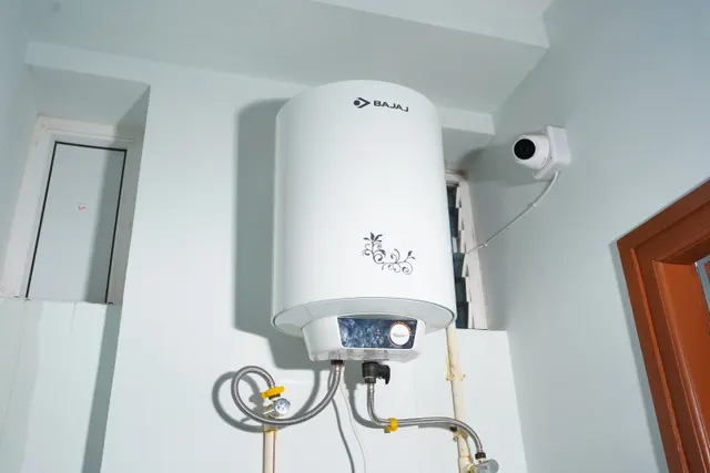 Water heater and corridor camera